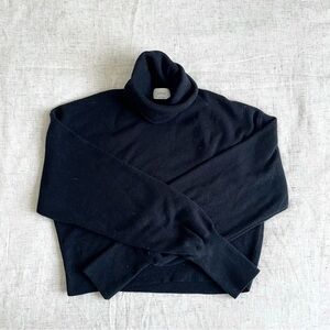 Aritzia rebecca wool Black Turtleneck Sweater